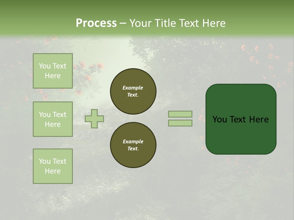 Kwiat Ciemny Drewniany PowerPoint Template