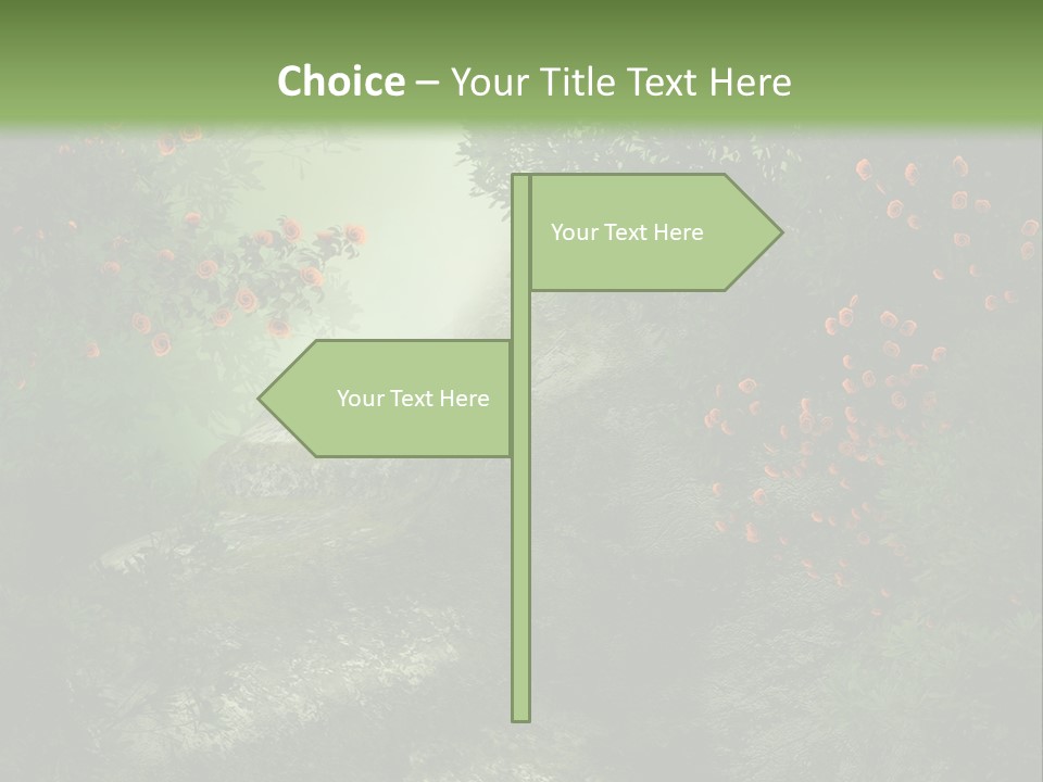 Kwiat Ciemny Drewniany PowerPoint Template