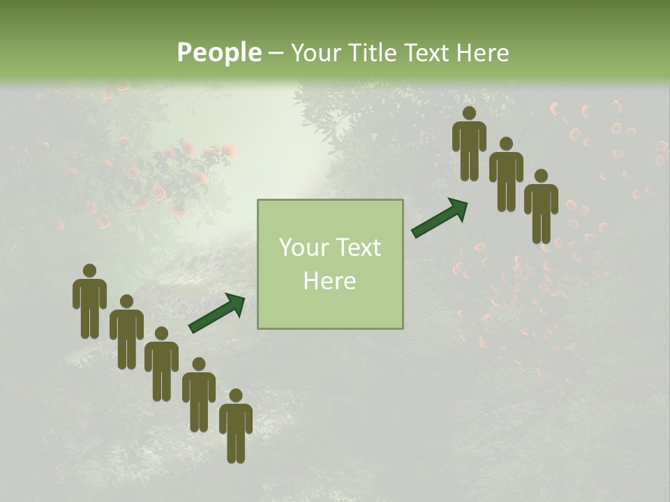 Kwiat Ciemny Drewniany PowerPoint Template