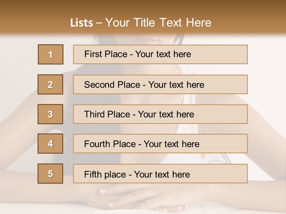 Knife Table Weightcare PowerPoint Template
