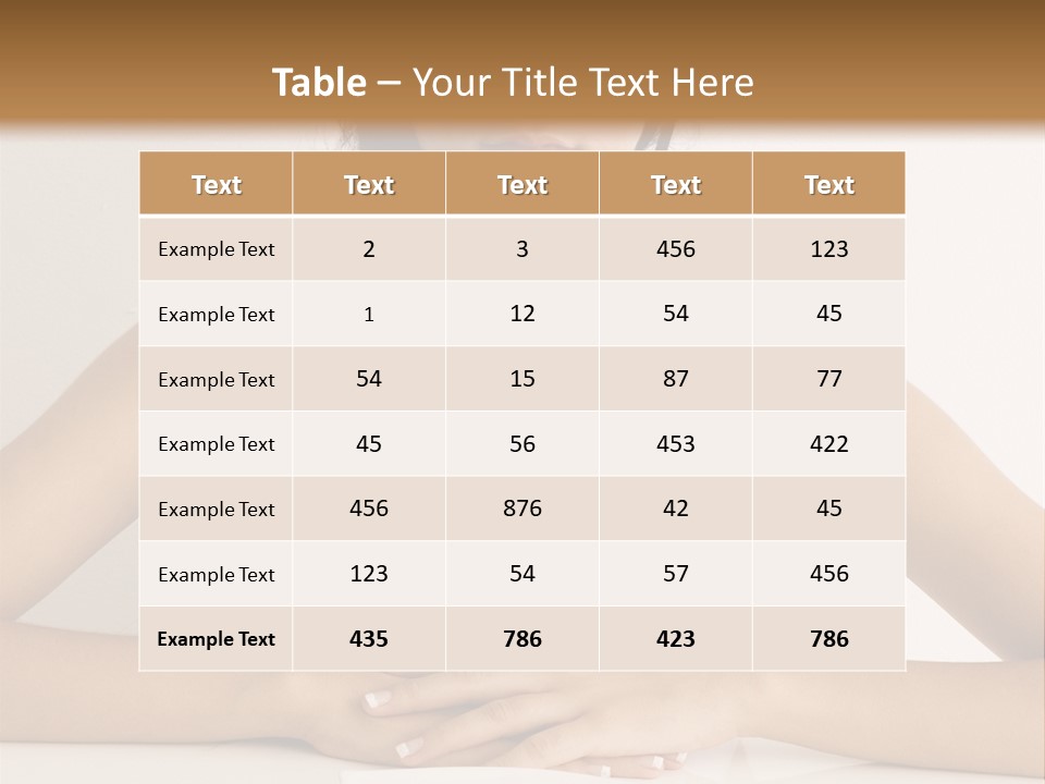 Knife Table Weightcare PowerPoint Template
