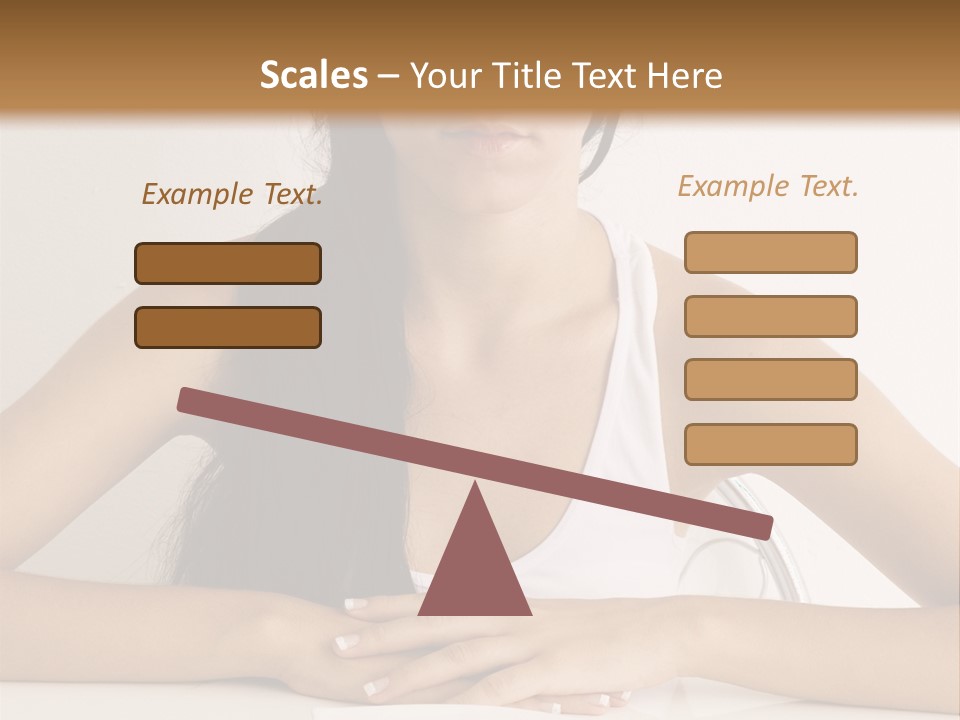 Knife Table Weightcare PowerPoint Template