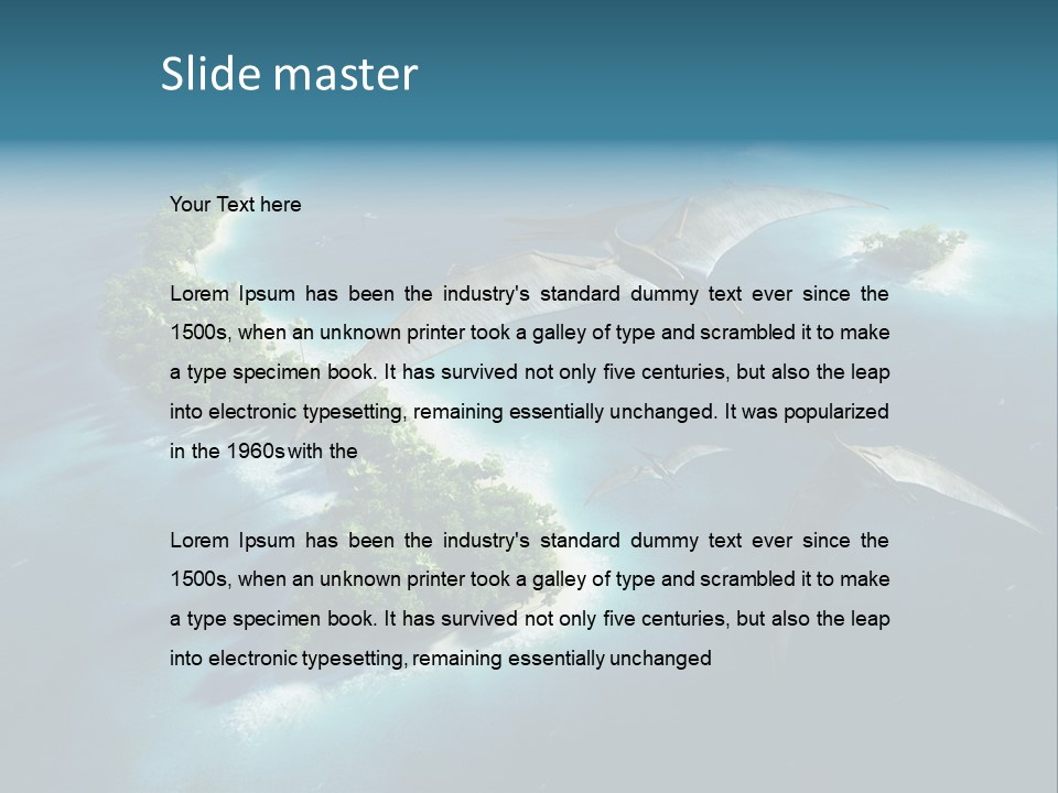 Ocean Natural Park Beauty In Nature PowerPoint Template