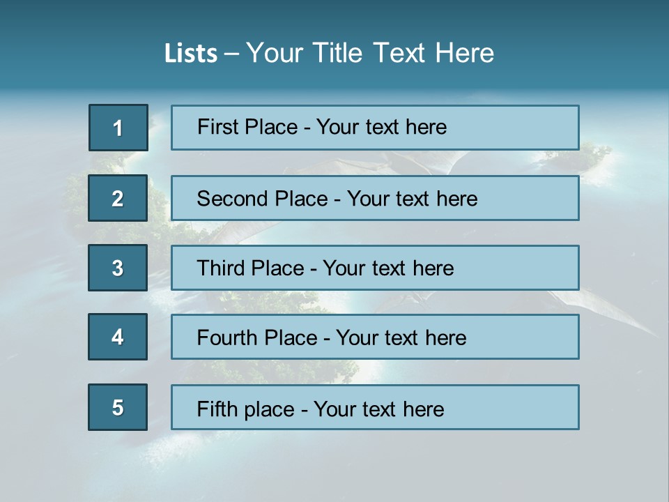 Ocean Natural Park Beauty In Nature PowerPoint Template