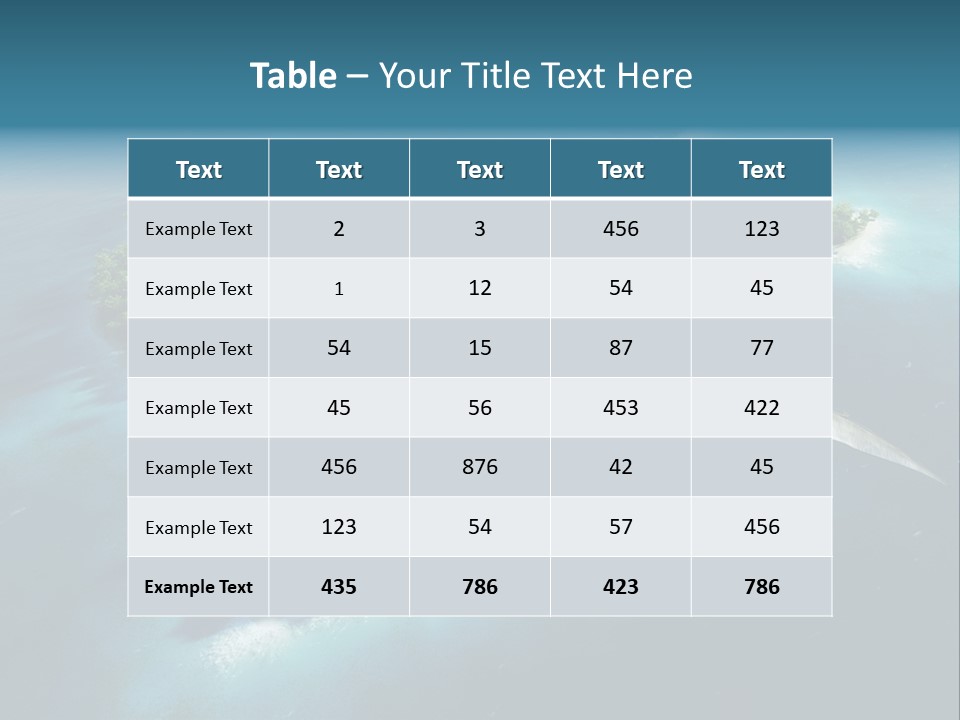 Ocean Natural Park Beauty In Nature PowerPoint Template