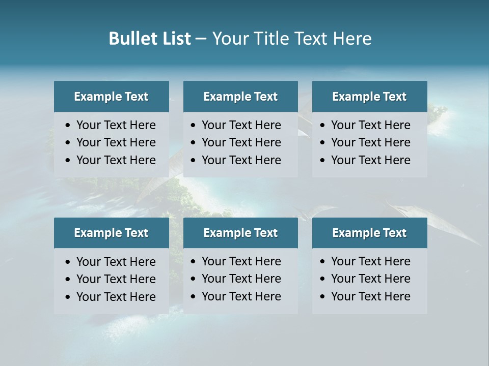 Ocean Natural Park Beauty In Nature PowerPoint Template