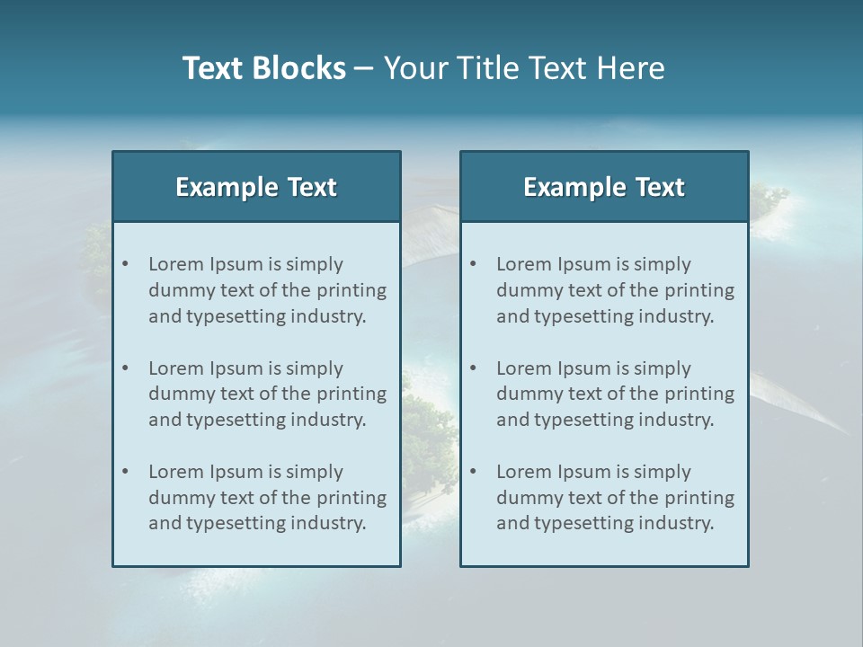 Ocean Natural Park Beauty In Nature PowerPoint Template