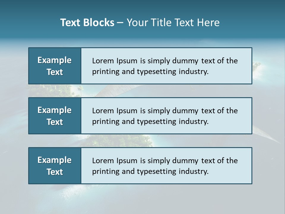 Ocean Natural Park Beauty In Nature PowerPoint Template