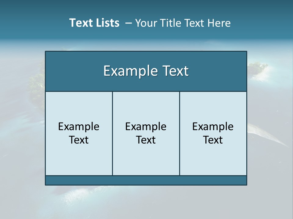 Ocean Natural Park Beauty In Nature PowerPoint Template