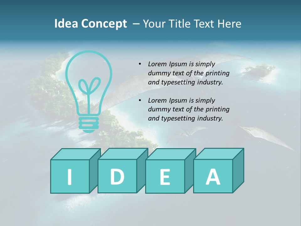 Ocean Natural Park Beauty In Nature PowerPoint Template