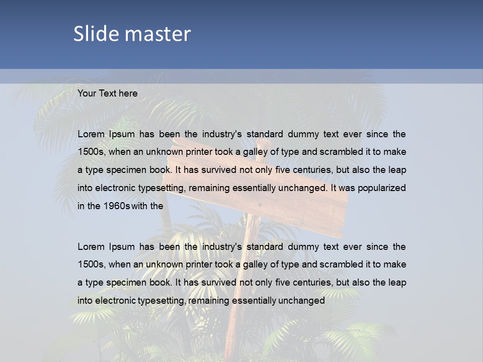 Tree Flying Dinosaur Prehistoric PowerPoint Template