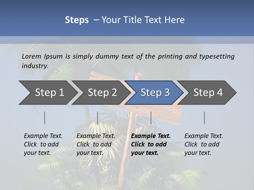 Tree Flying Dinosaur Prehistoric PowerPoint Template
