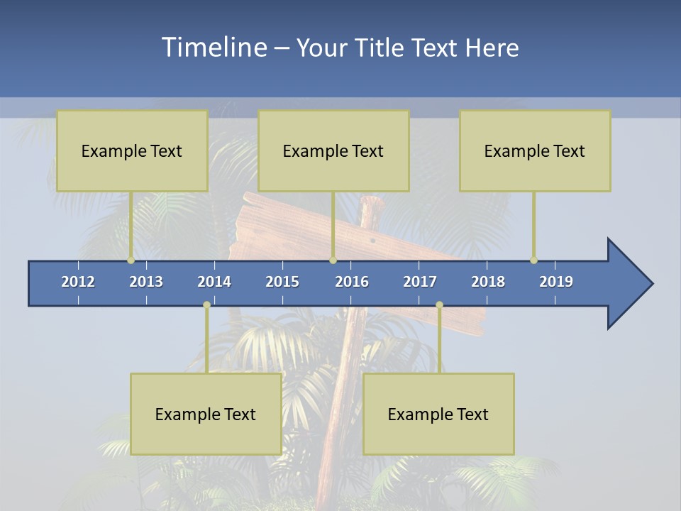 Tree Flying Dinosaur Prehistoric PowerPoint Template