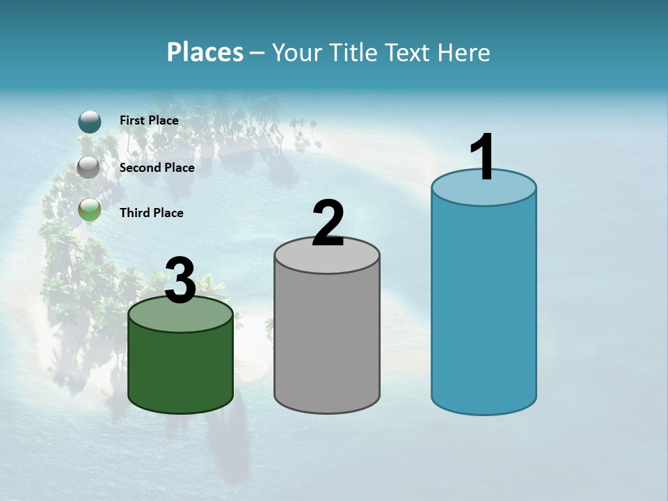 Sunshine Background Island PowerPoint Template