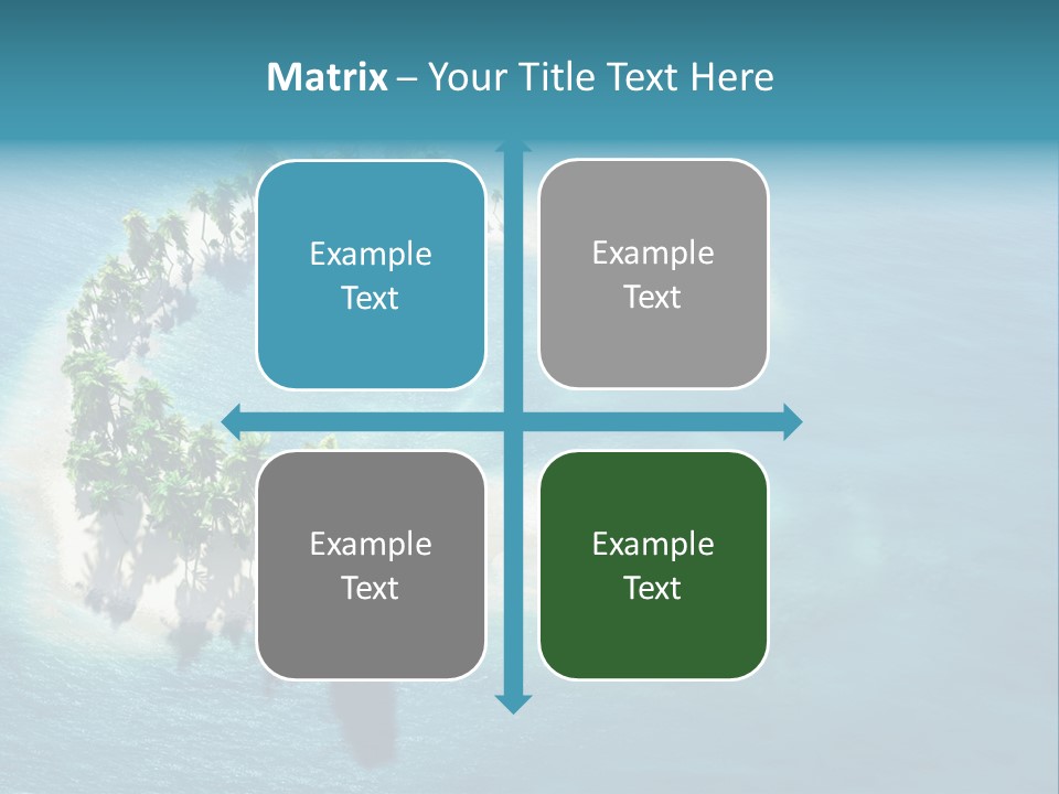 Sunshine Background Island PowerPoint Template