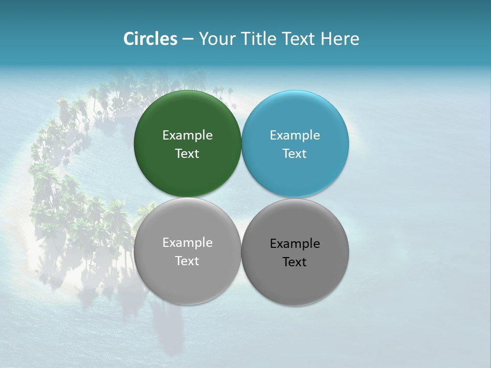 Sunshine Background Island PowerPoint Template