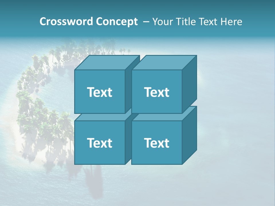 Sunshine Background Island PowerPoint Template