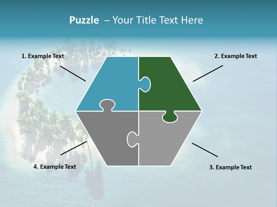 Sunshine Background Island PowerPoint Template