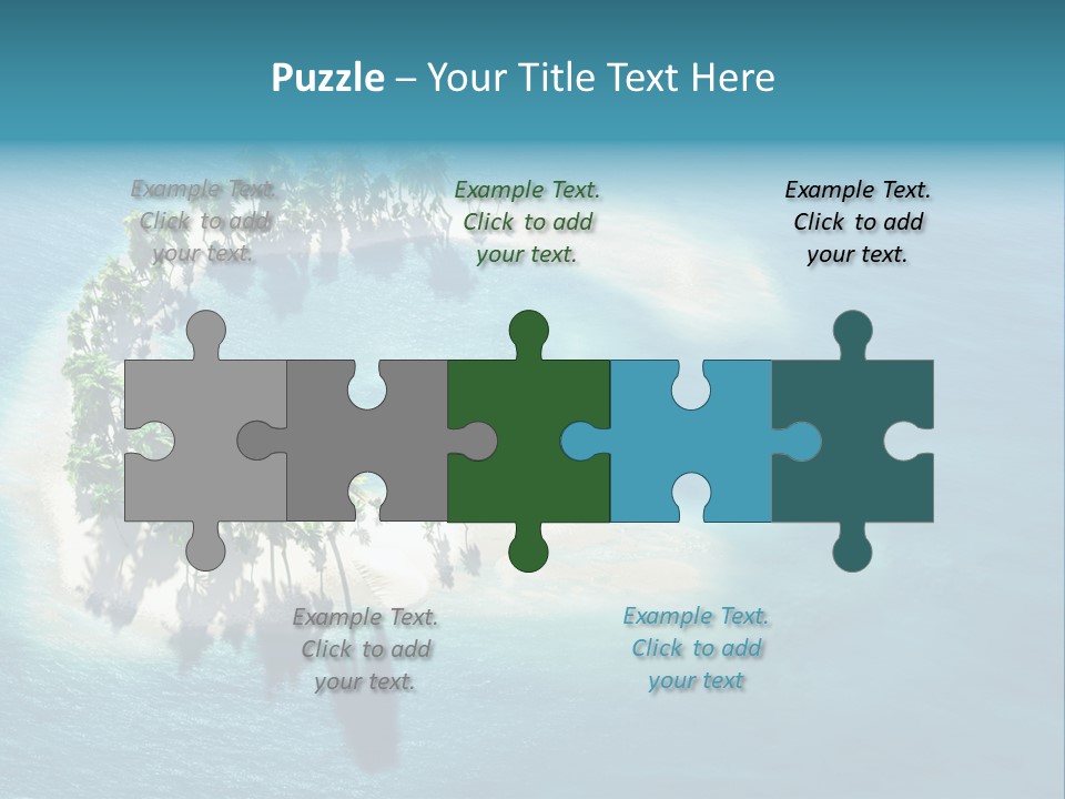 Sunshine Background Island PowerPoint Template