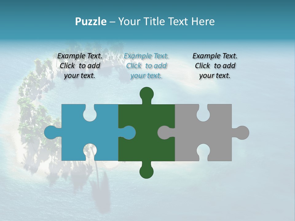 Sunshine Background Island PowerPoint Template