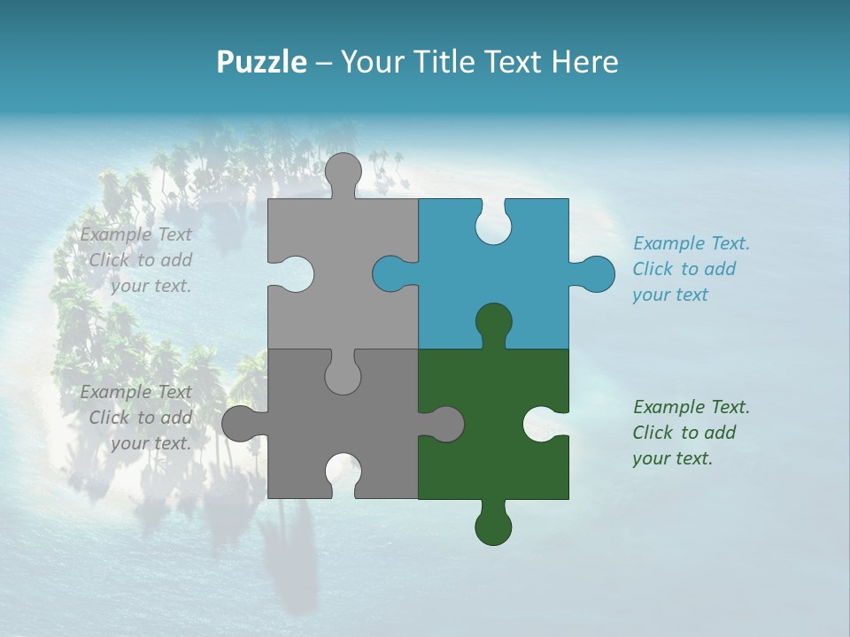 Sunshine Background Island PowerPoint Template