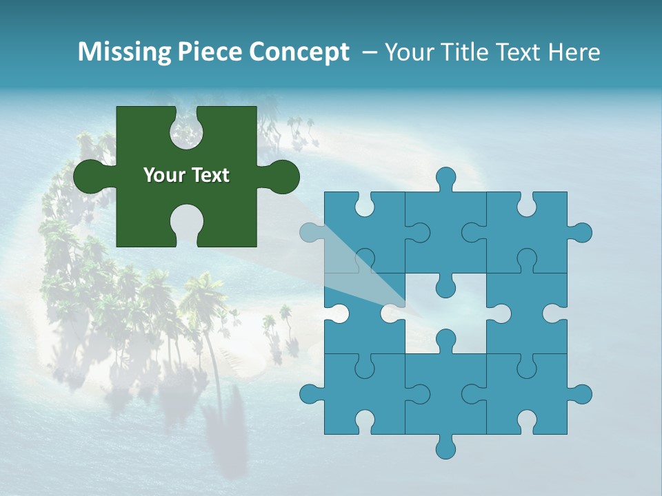 Sunshine Background Island PowerPoint Template