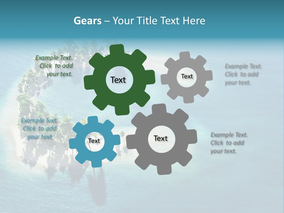 Sunshine Background Island PowerPoint Template