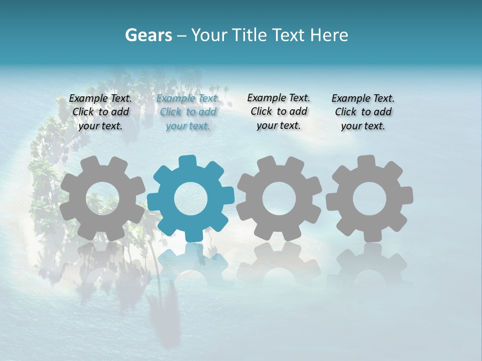 Sunshine Background Island PowerPoint Template