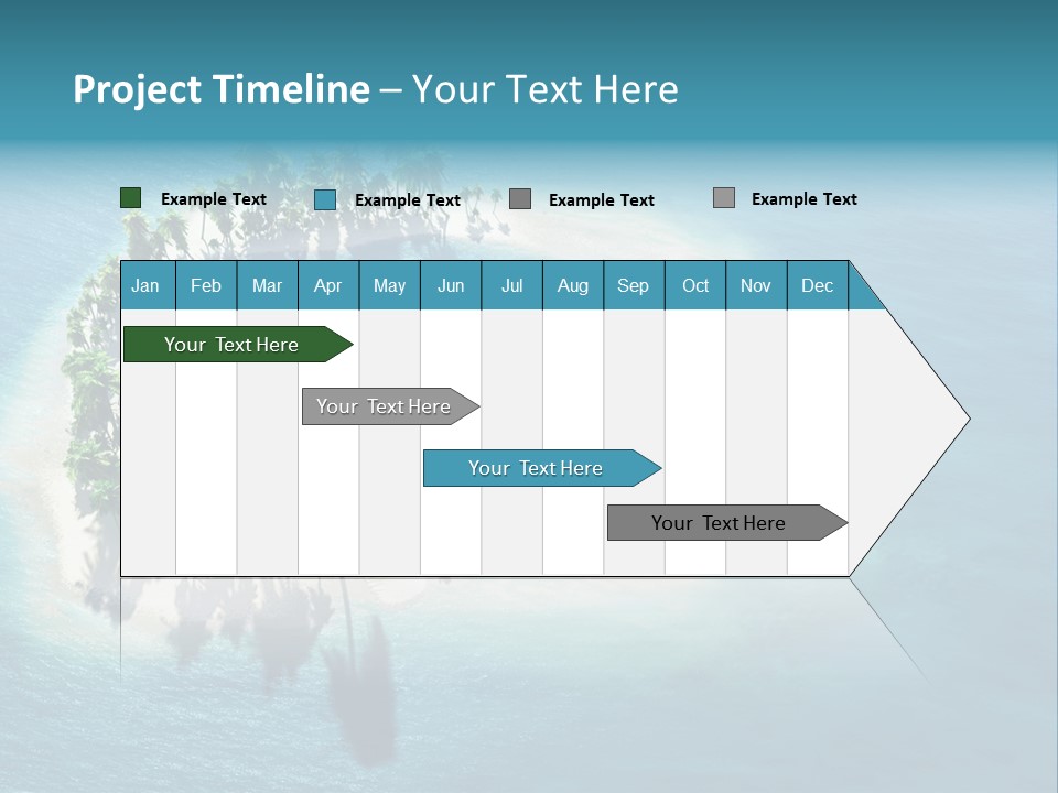 Sunshine Background Island PowerPoint Template