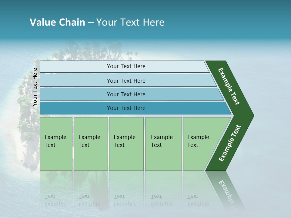 Sunshine Background Island PowerPoint Template