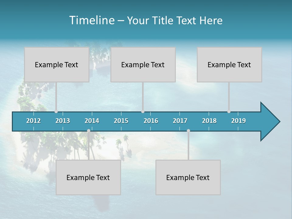 Sunshine Background Island PowerPoint Template