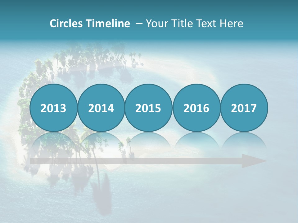 Sunshine Background Island PowerPoint Template
