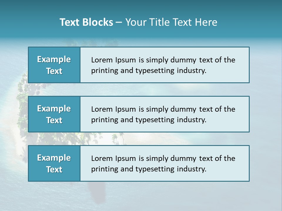 Sunshine Background Island PowerPoint Template