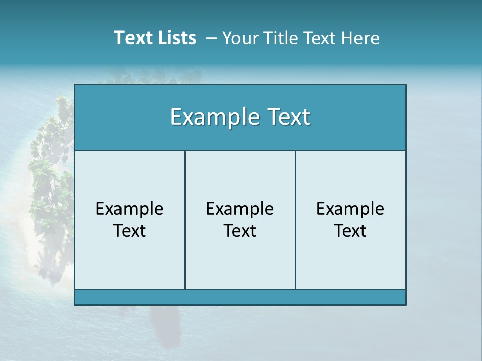 Sunshine Background Island PowerPoint Template