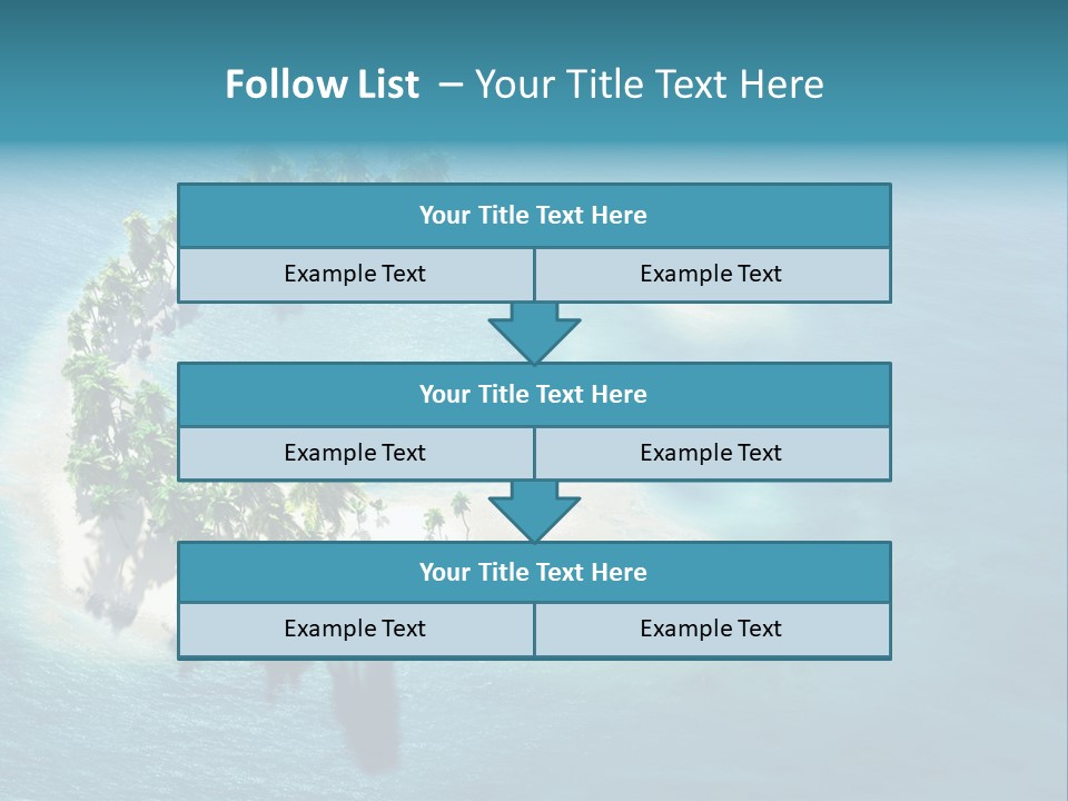 Sunshine Background Island PowerPoint Template