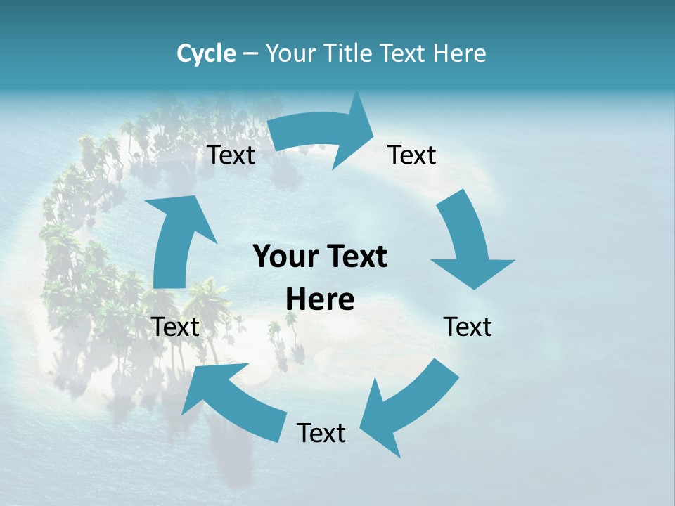 Sunshine Background Island PowerPoint Template