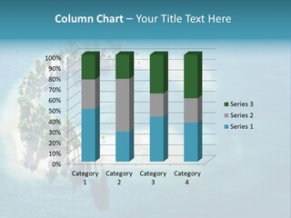 Sunshine Background Island PowerPoint Template