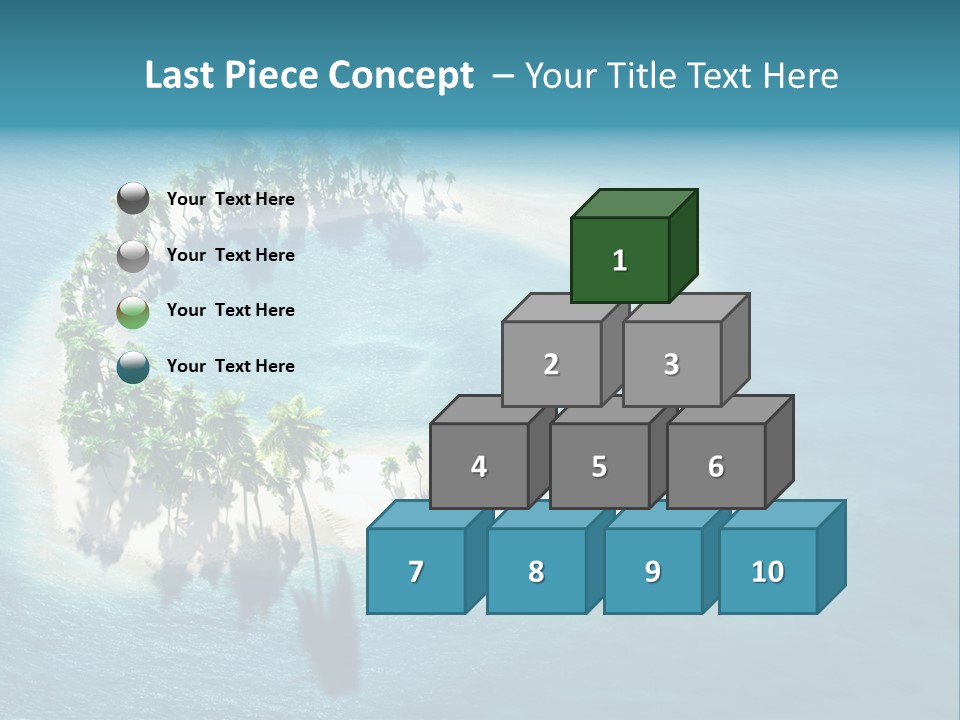 Sunshine Background Island PowerPoint Template