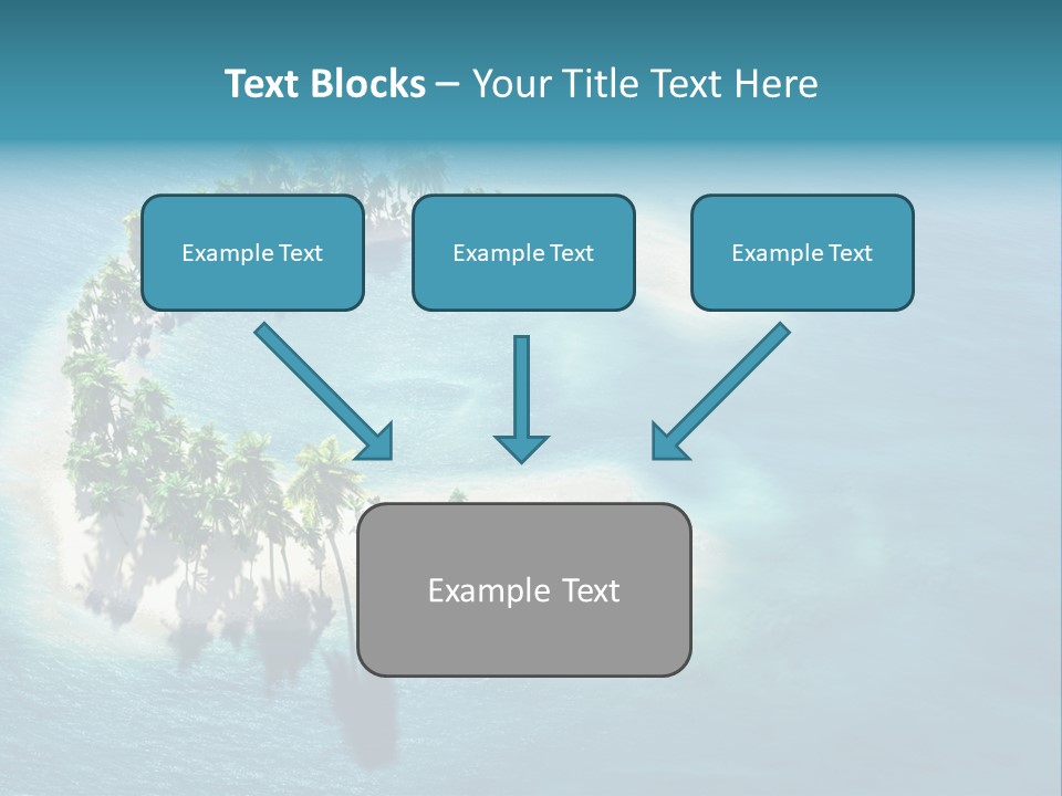 Sunshine Background Island PowerPoint Template