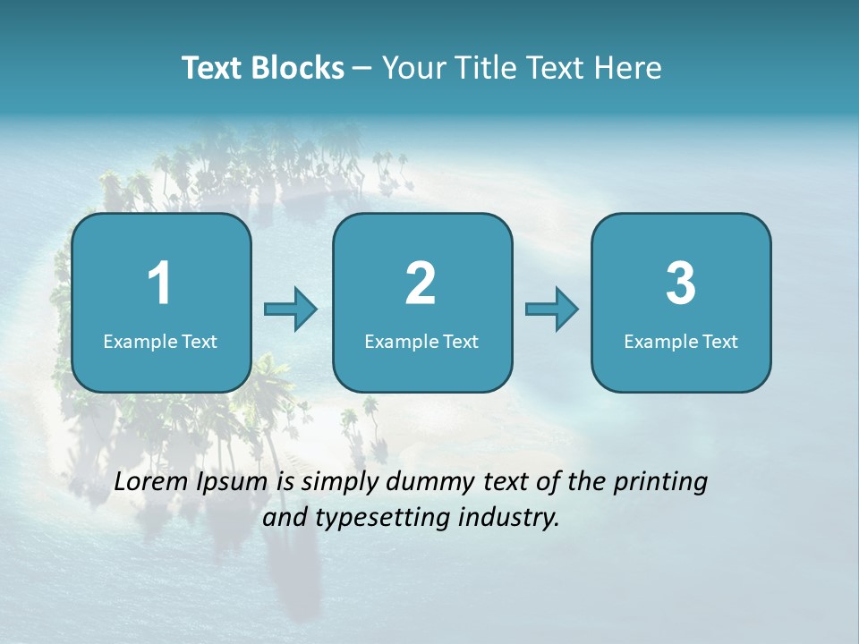 Sunshine Background Island PowerPoint Template