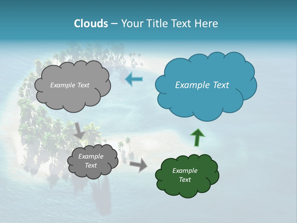 Sunshine Background Island PowerPoint Template