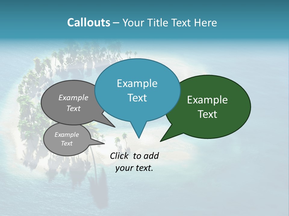 Sunshine Background Island PowerPoint Template