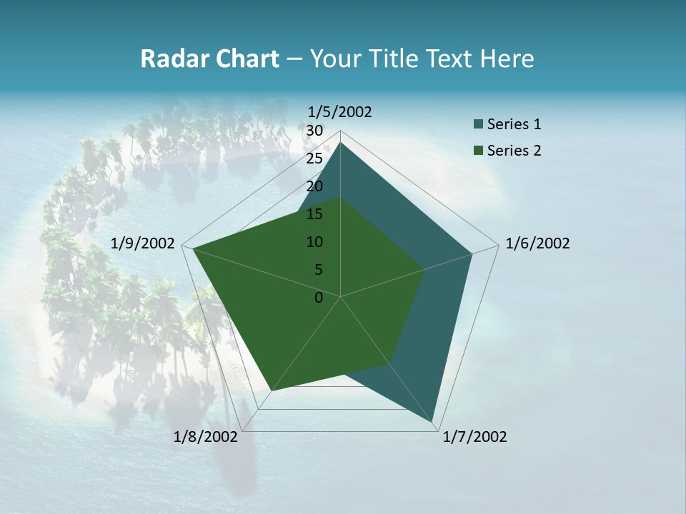 Sunshine Background Island PowerPoint Template