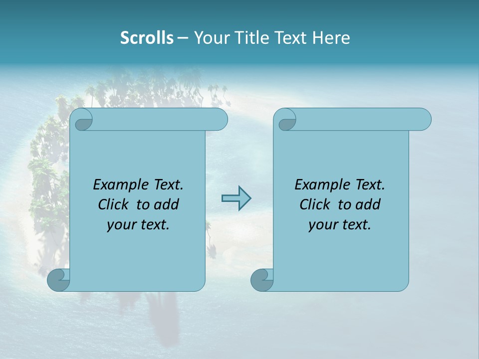 Sunshine Background Island PowerPoint Template
