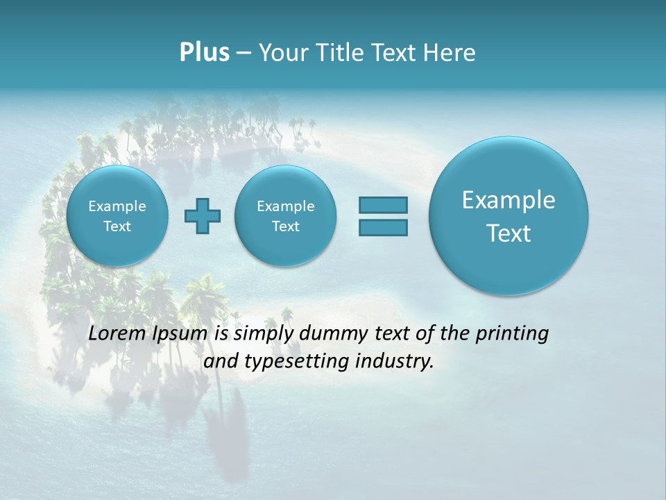 Sunshine Background Island PowerPoint Template