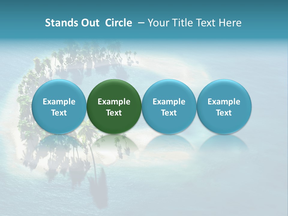 Sunshine Background Island PowerPoint Template