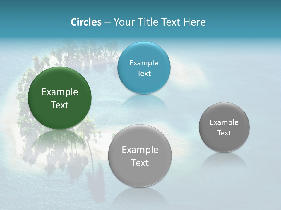 Sunshine Background Island PowerPoint Template