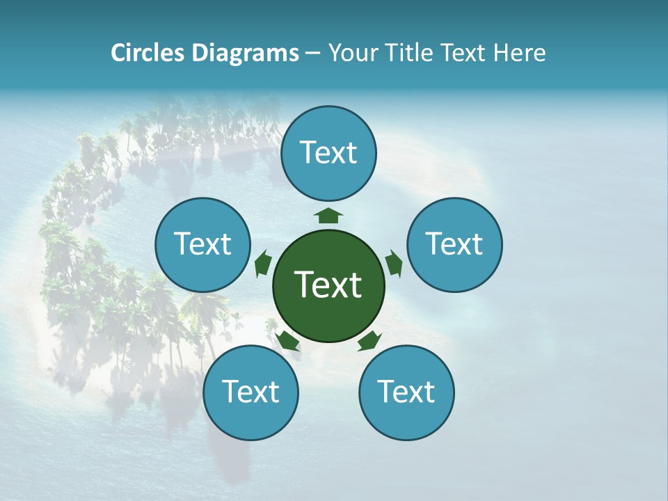 Sunshine Background Island PowerPoint Template