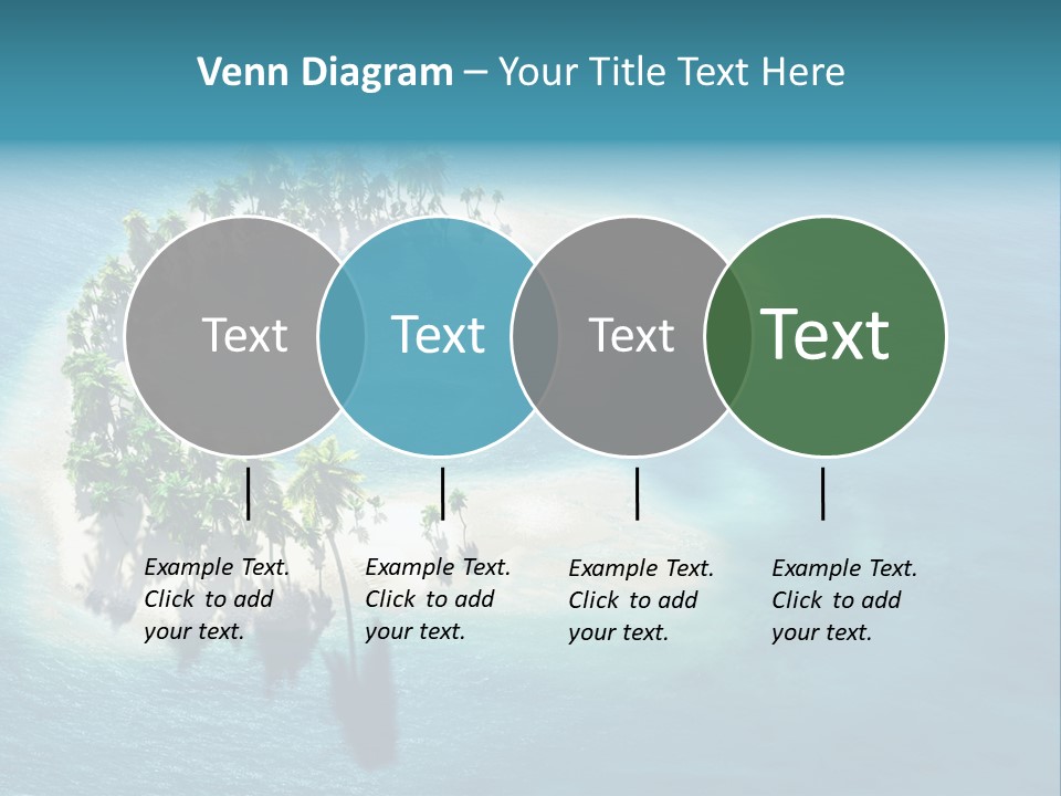 Sunshine Background Island PowerPoint Template