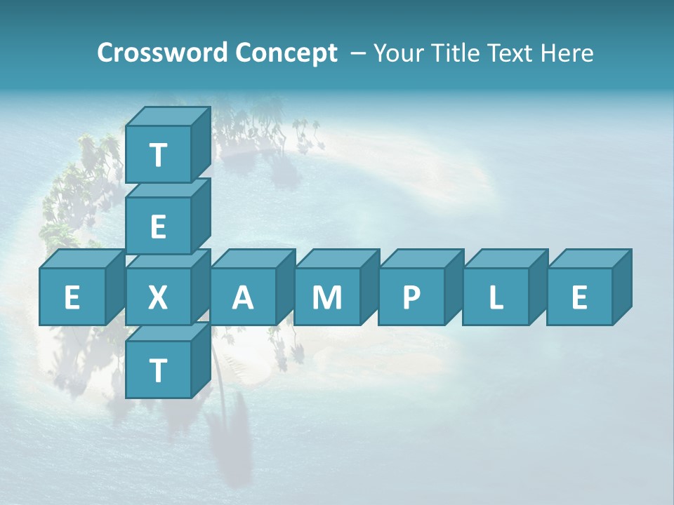 Sunshine Background Island PowerPoint Template